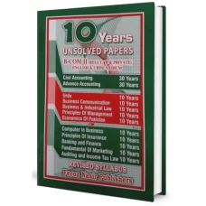 BCom Part 2 Unsolved Papers 30/10 Years - Feroz Nasir Publishers