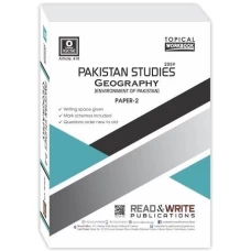 O Level Pakistan Studies Geography Paper 2 Topical Workbook - Read and Write Publications